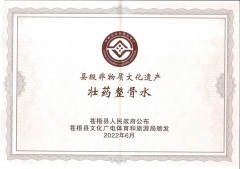 喜報！壯藥正骨水制作技藝榮獲縣級非物質(zhì)文化遺產(chǎn)項目